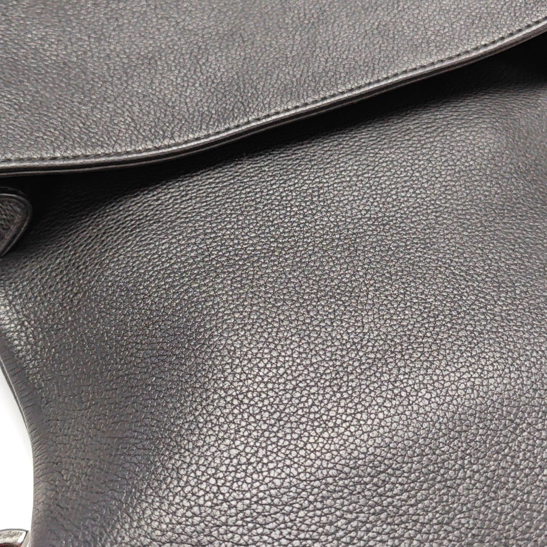 Quilted Grained Calfskin Black