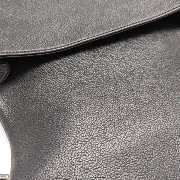 Quilted Grained Calfskin Black