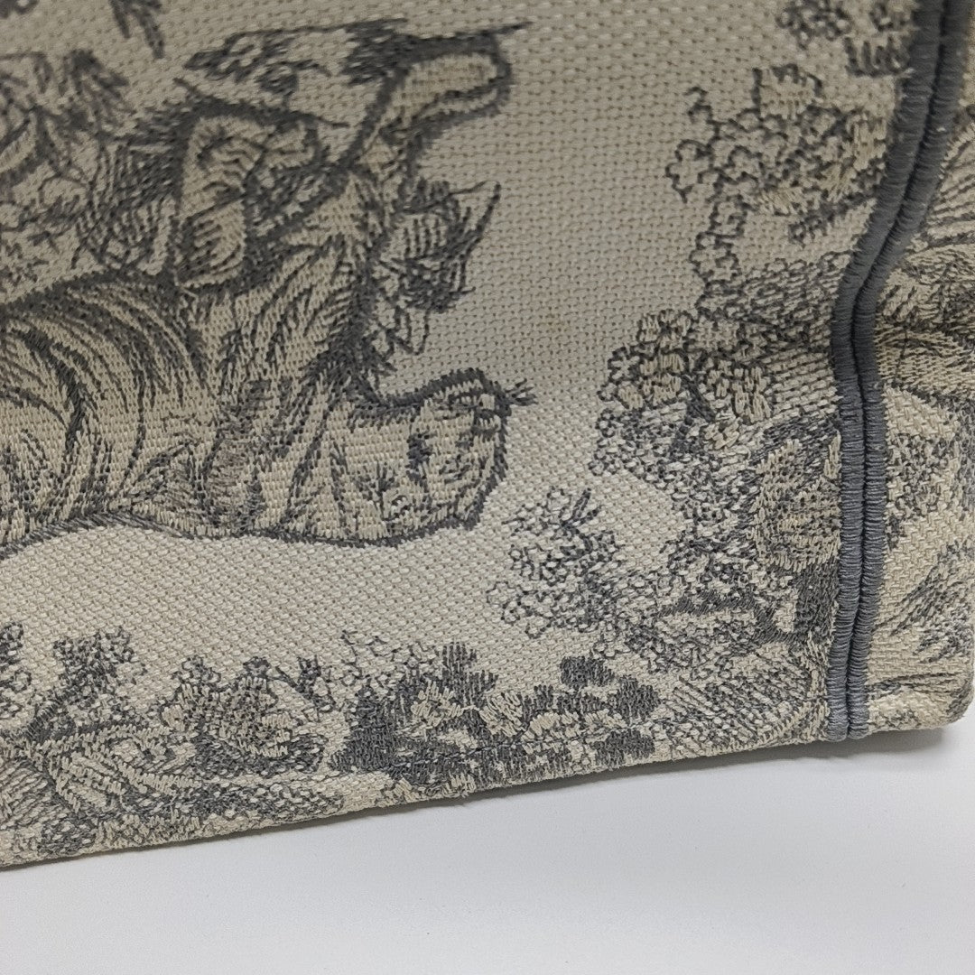 Book Tote Medium Canvas Gray