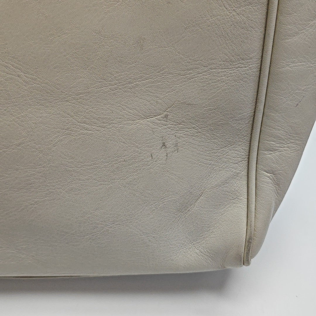 Calfskin Shoulder Bag Beige