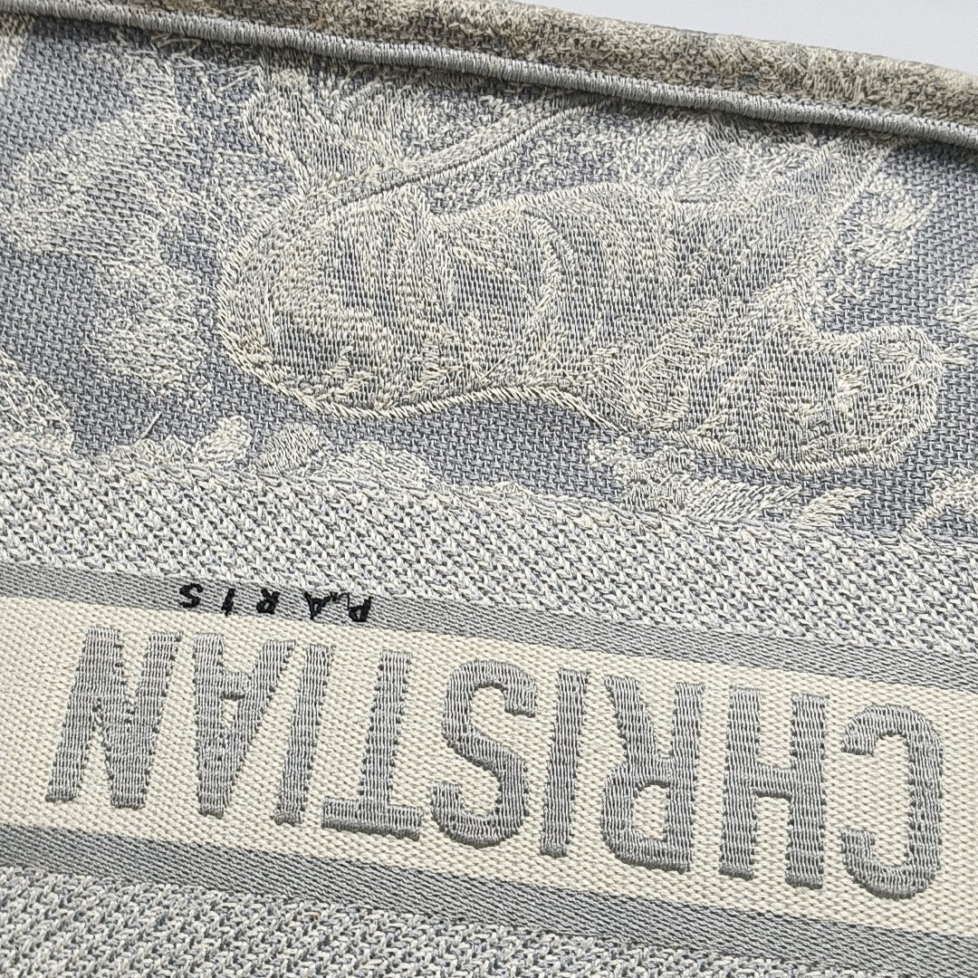 Book Tote Medium Canvas Gray