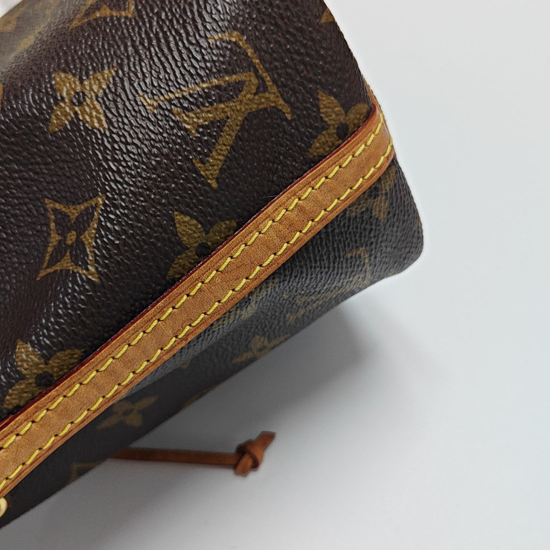 NÉONOÉ Nano Monogram Coated Canvas Brown