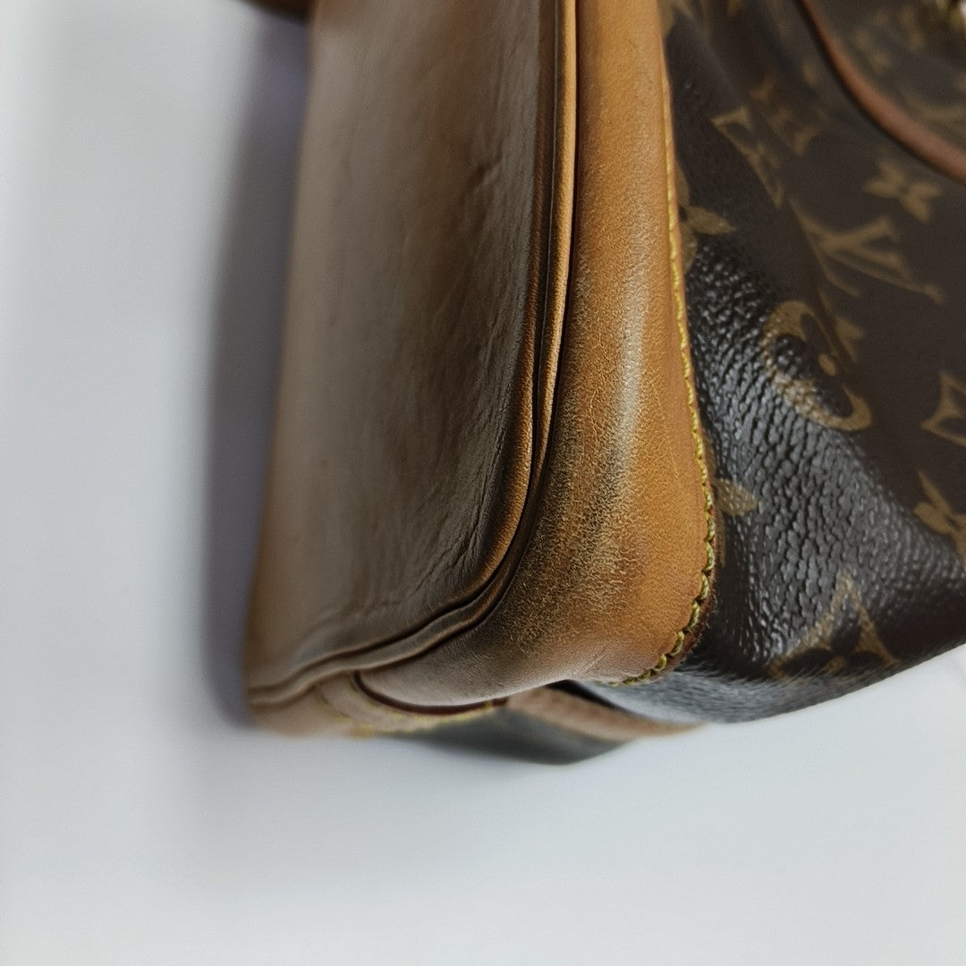 NOÉ BB Monogram Coated Canvas Brown