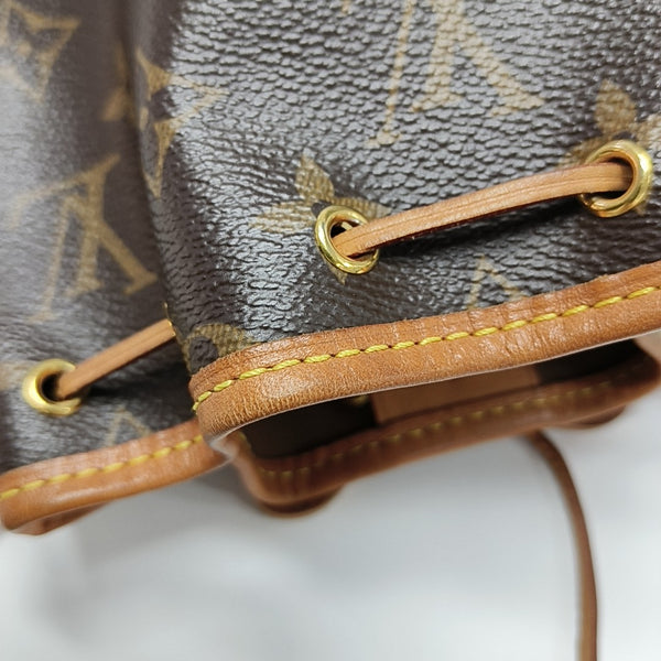 NÉONOÉ Nano Monogram Coated Canvas Brown