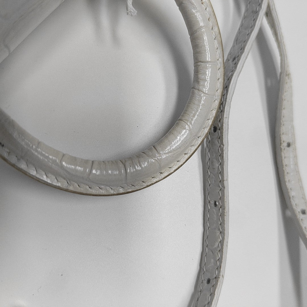Hourglass Mini Calfskin White