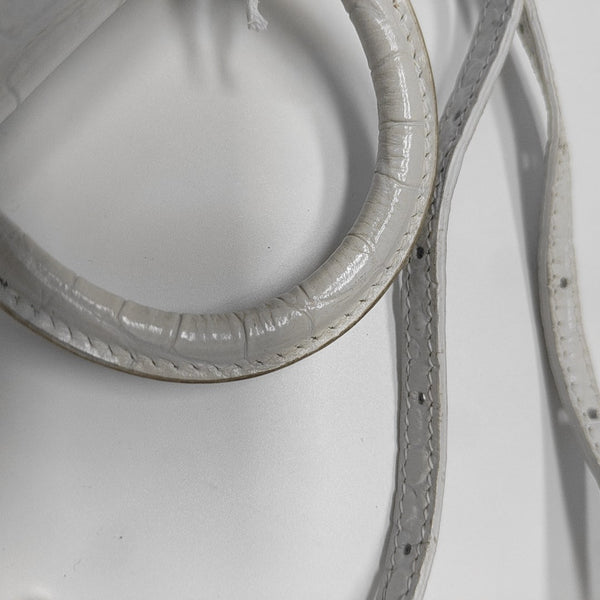 Hourglass Mini Calfskin White