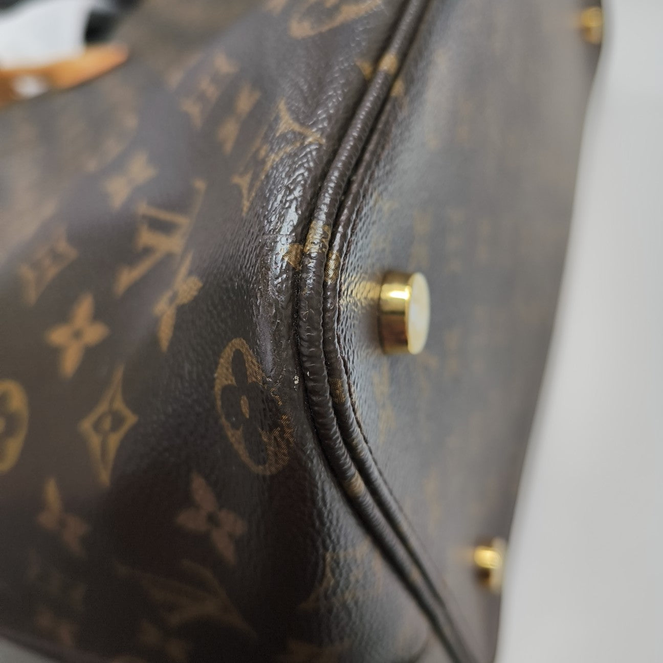 LOCKIT Monogram Coated Canvas Brown
