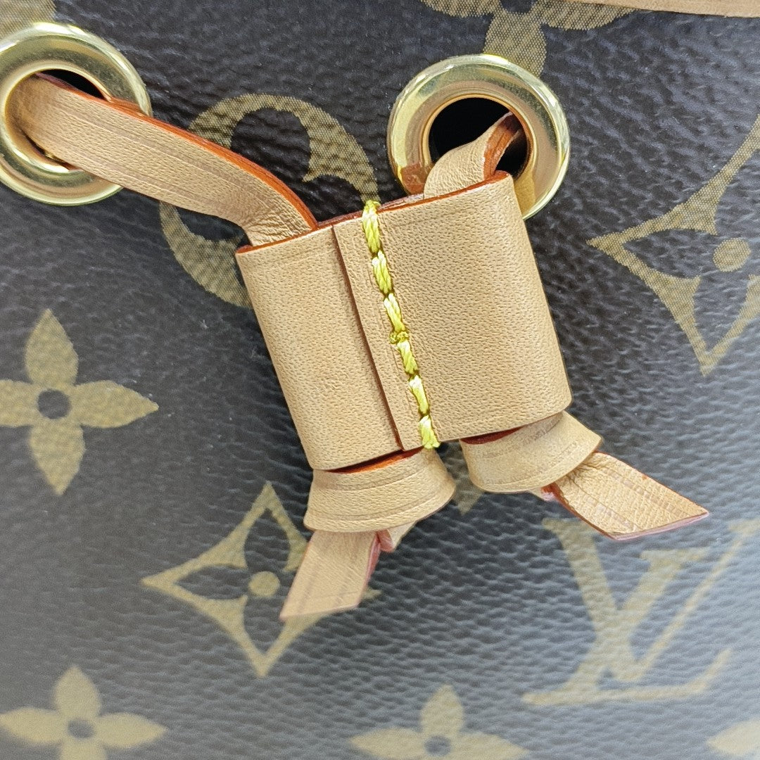 NOÉ Nano Monogram Coated Canvas Brown