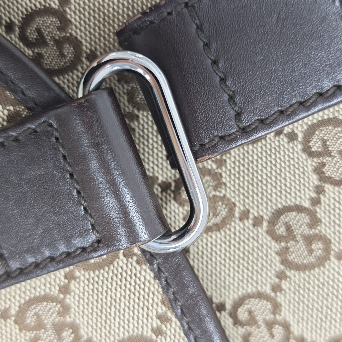 Monogram Calfskin Belt Bag Brown