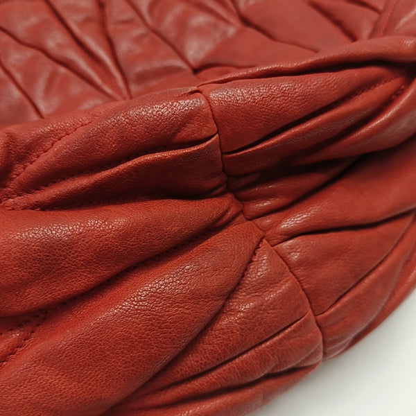 Miu Coffer Quilted Lambskin Red