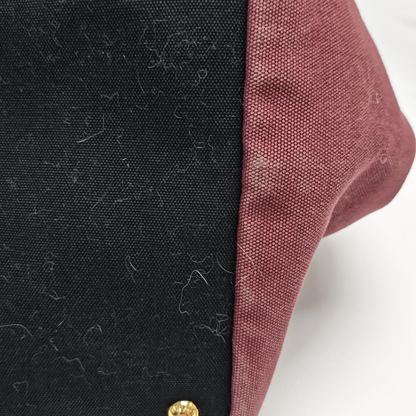 Canvas Top Handle Bag Black