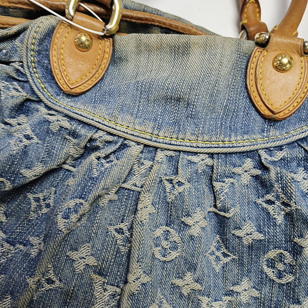 NEO CABBY Monogram Denim Blue