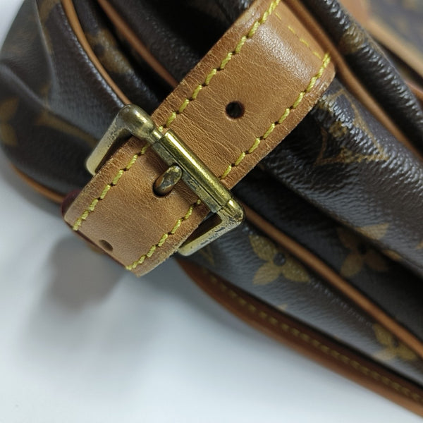 SAUMUR 30 Monogram Coated Canvas Brown