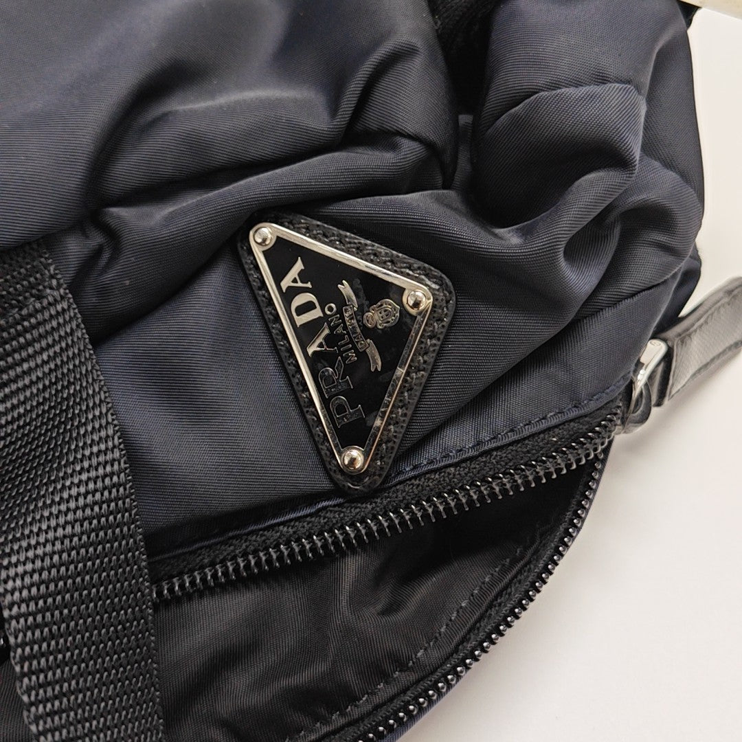 Nylon Backpack Blue