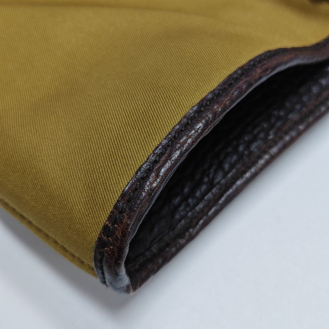 Fabric Top Handle Bag Brown