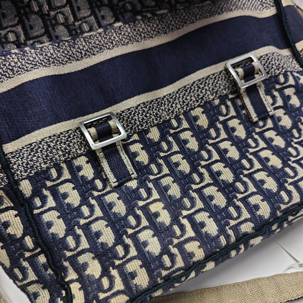 Diorcamp Large Oblique Canvas Blue