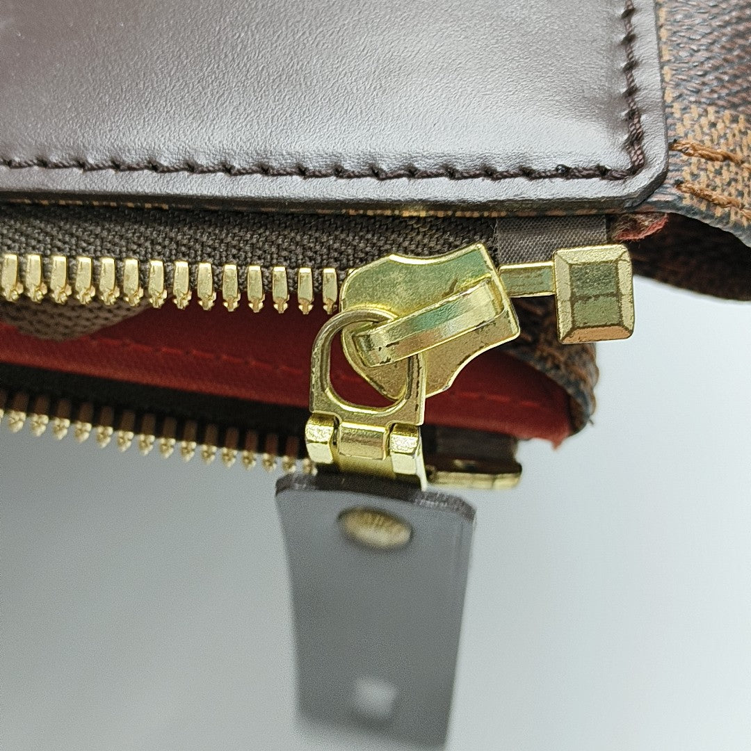 GREENWICH Lona recubierta Damier Ebene Marrón