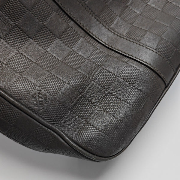 TADAO PM Damier Ebene Calfskin Brown