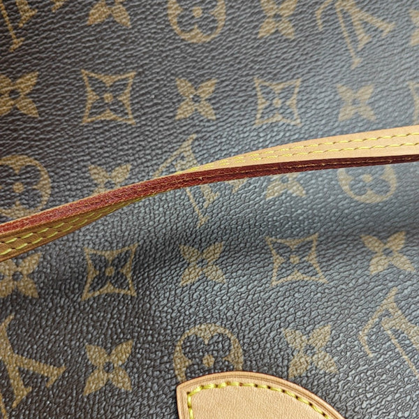 NEVERFULL MM Monogram Coated Canvas Brown