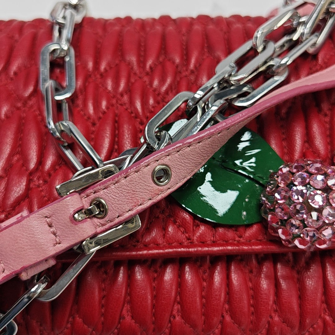 Quilted Lambskin Red