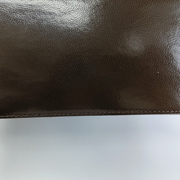 Lizard Top Handle Bag Brown
