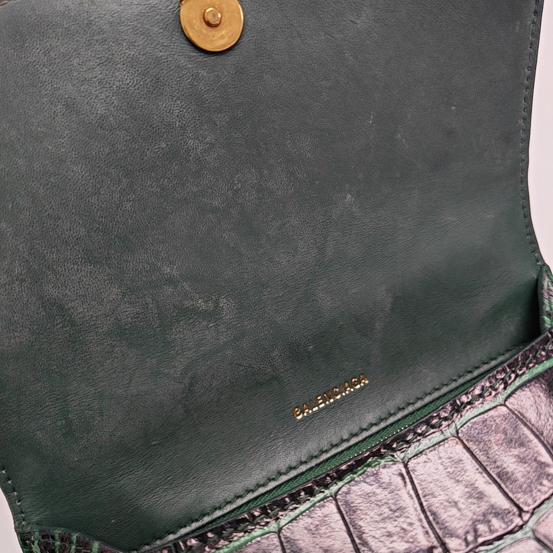 Hourglass S Calfskin Green