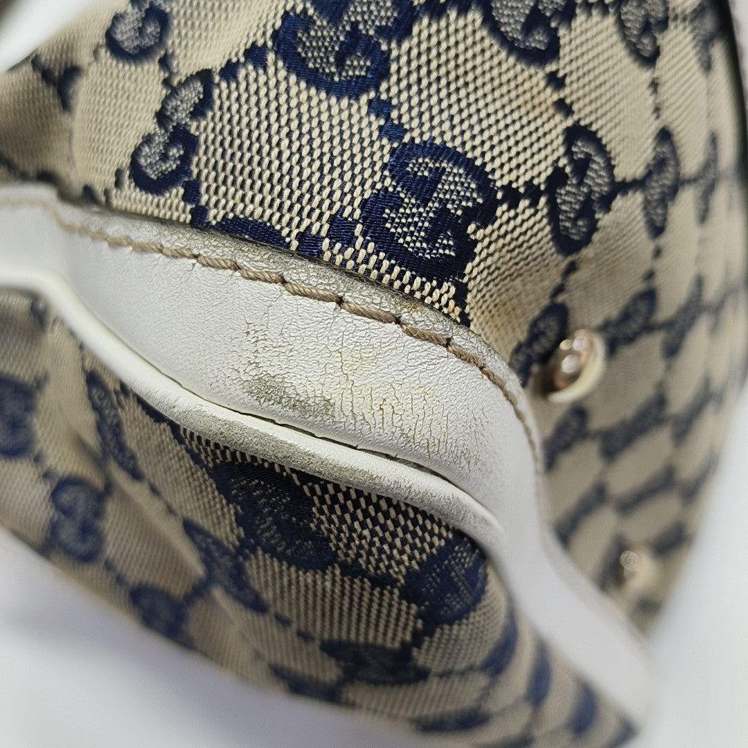 Boston Monogram Canvas Gray