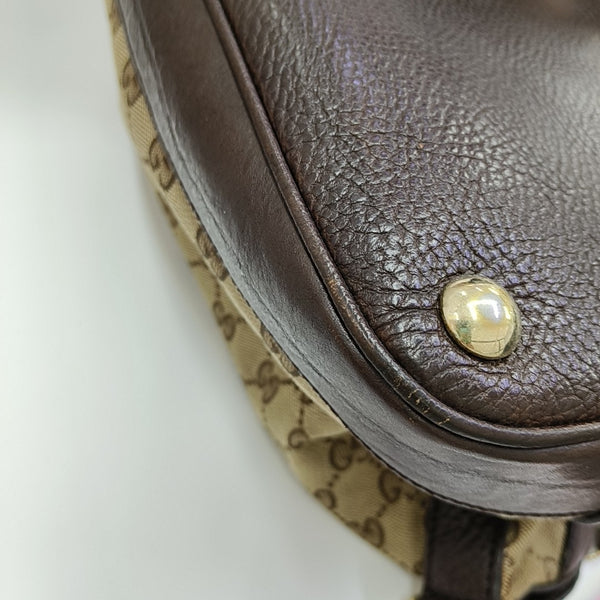Monogram Canvas Tote Bag Brown