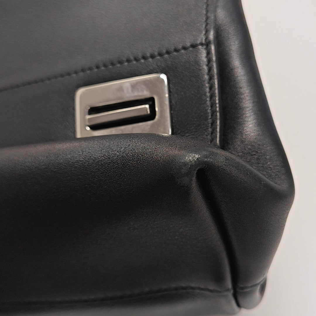 Calfskin Shoulder Bag Black