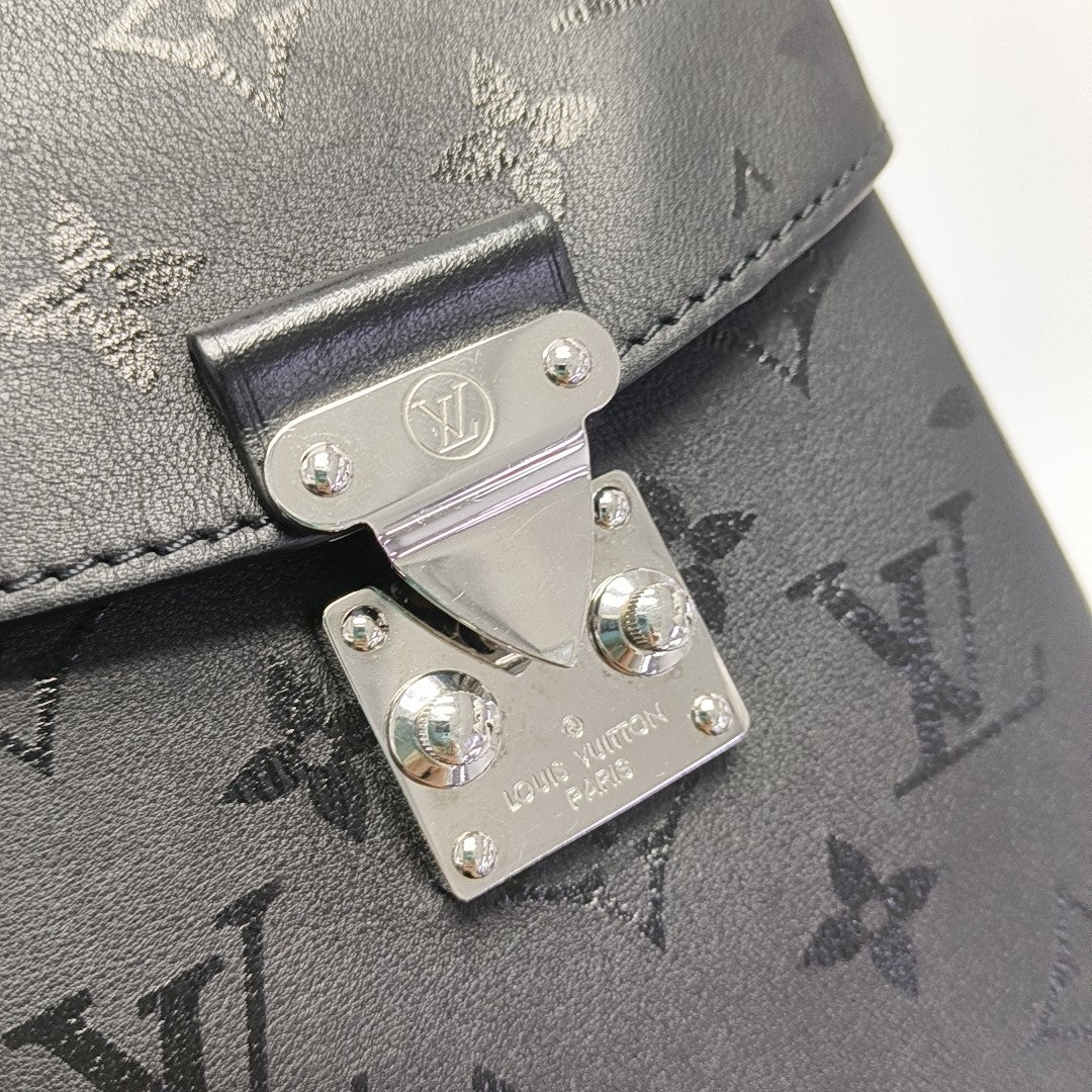 CAMERA BOX Monogram Calfskin Black
