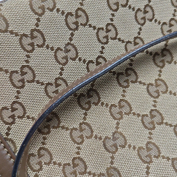 Monogram Canvas Shoulder Bag Brown