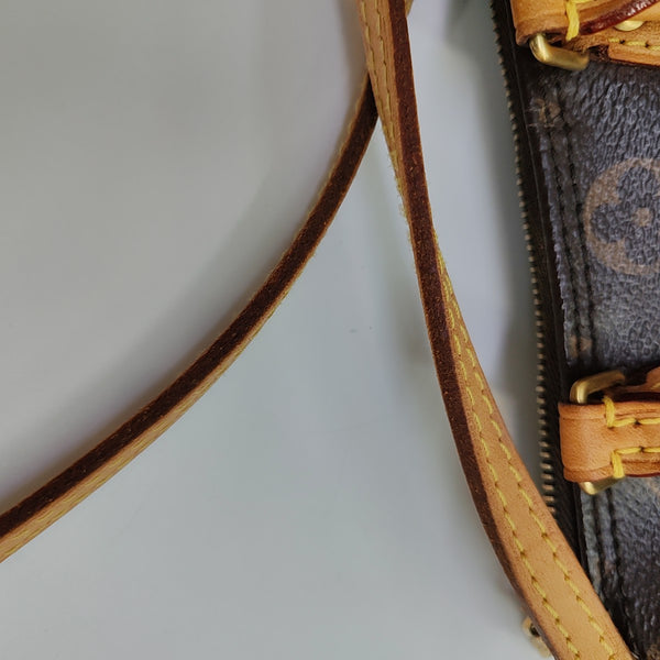 SPEEDY Nano Monogram Coated Canvas Brown