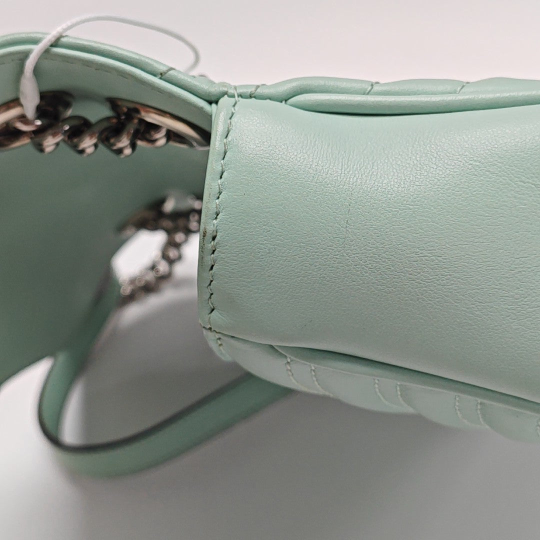 GG Marmont Medium Quilted Calfskin Green