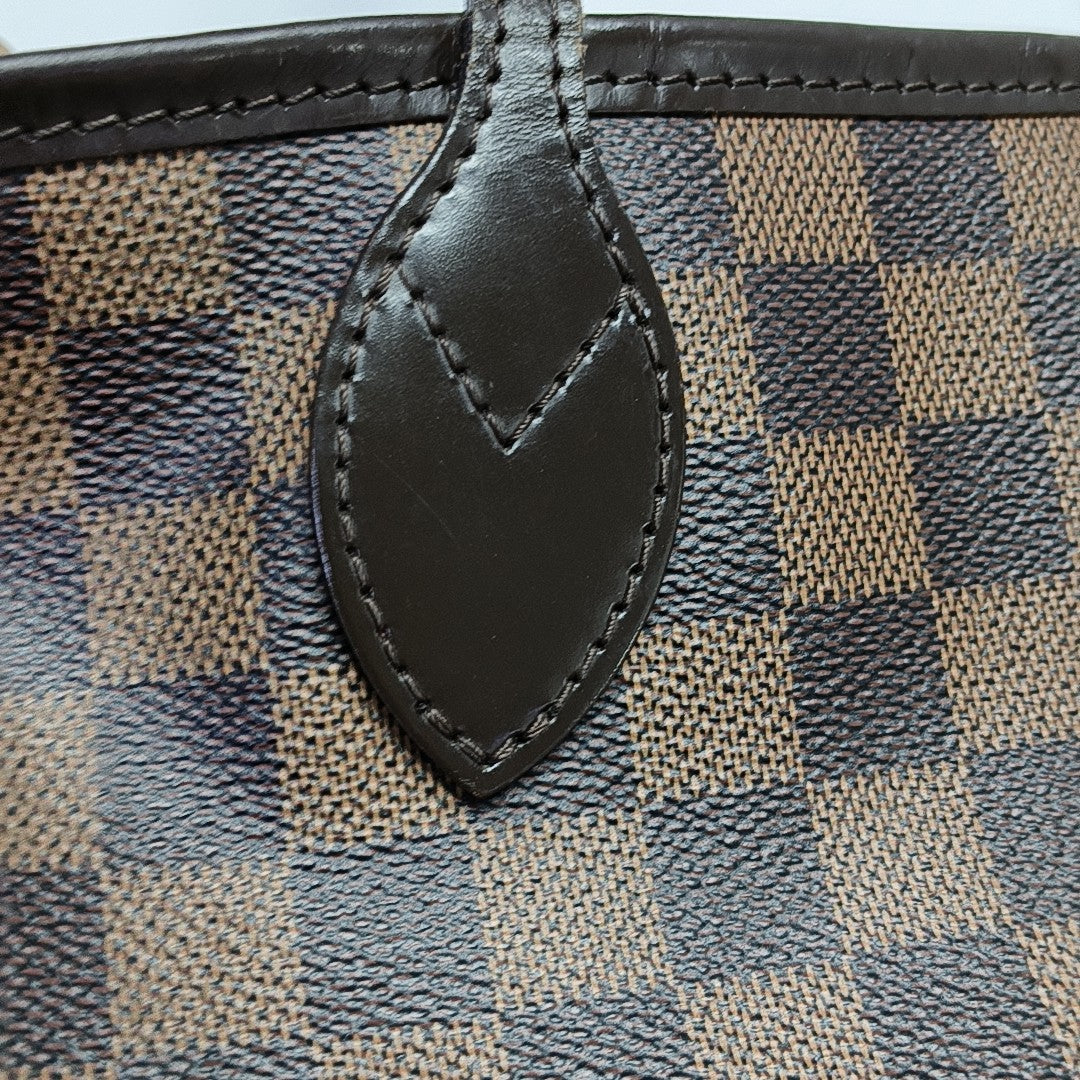 NEVERFULL MM Damier Ebene Coated Canvas Brown