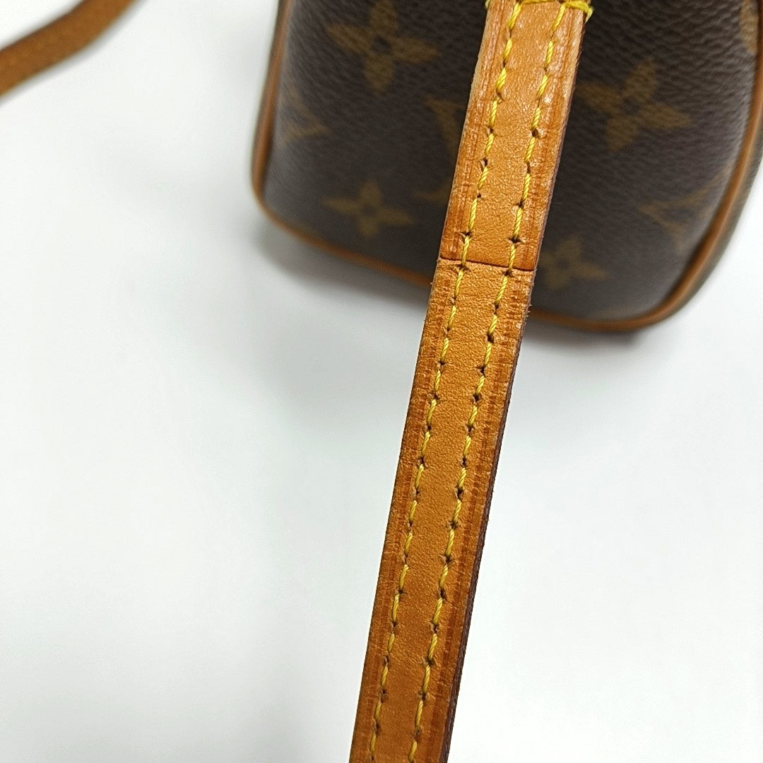 SPEEDY Nano Monogram Coated Canvas Brown