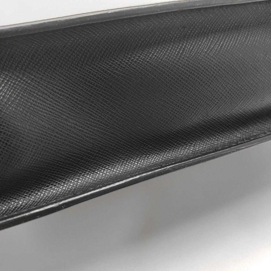 Saffiano Calfskin Clutch Black