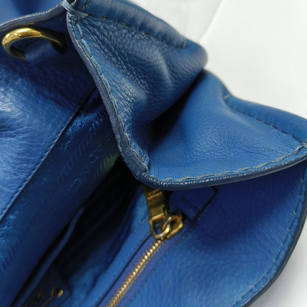 Calfskin Tote Bag Blue