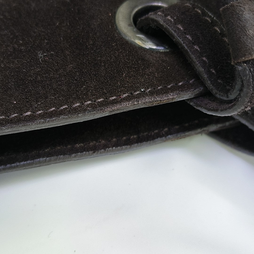 Suede Tote Bag Brown