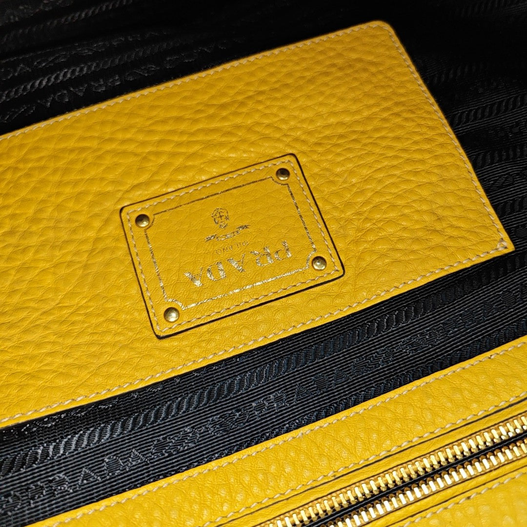 Calfskin Tote Bag Yellow