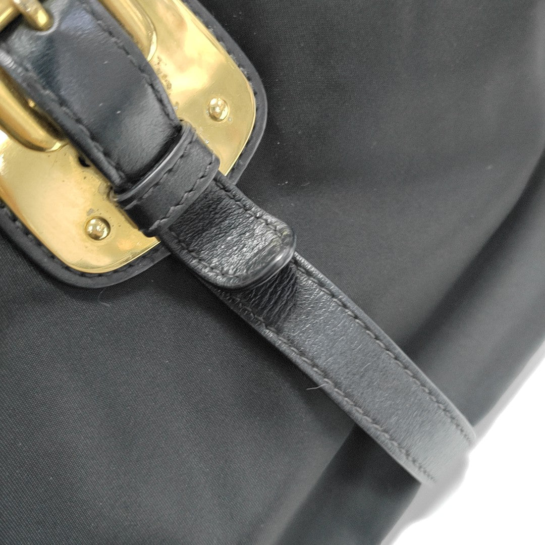 Nylon Shoulder Bag Black