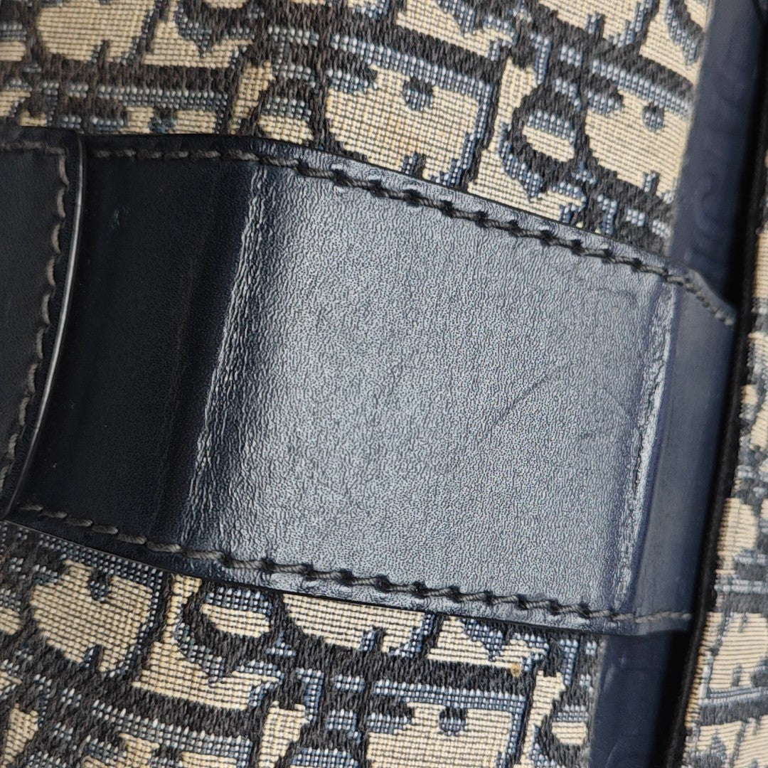 30 Montaigne Mini Oblique Canvas Blue
