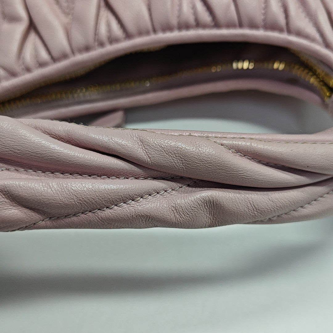 Wander Matelassé Mini Quilted Lambskin Pink