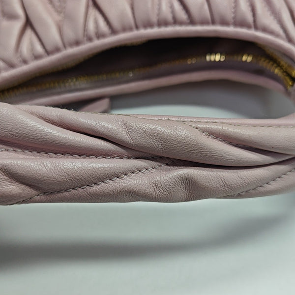 Wander Matelassé Mini Quilted Lambskin Pink