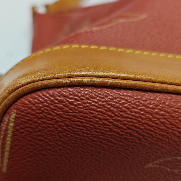Coated Canvas Shoulder Bag Red