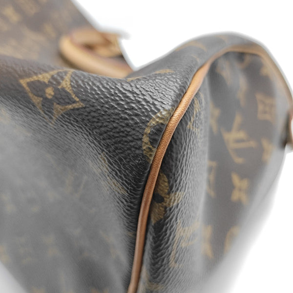 SPEEDY 30 Monogram Coated Canvas Brown