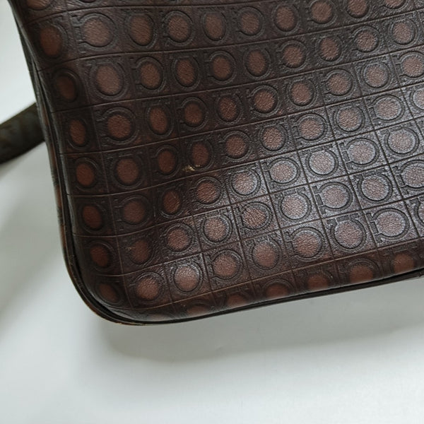 Calfskin Shoulder Bag Brown