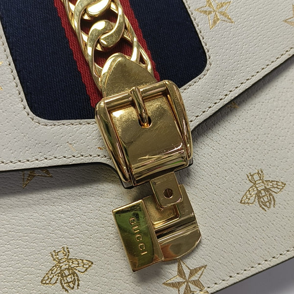 Calfskin Shoulder Bag Small White