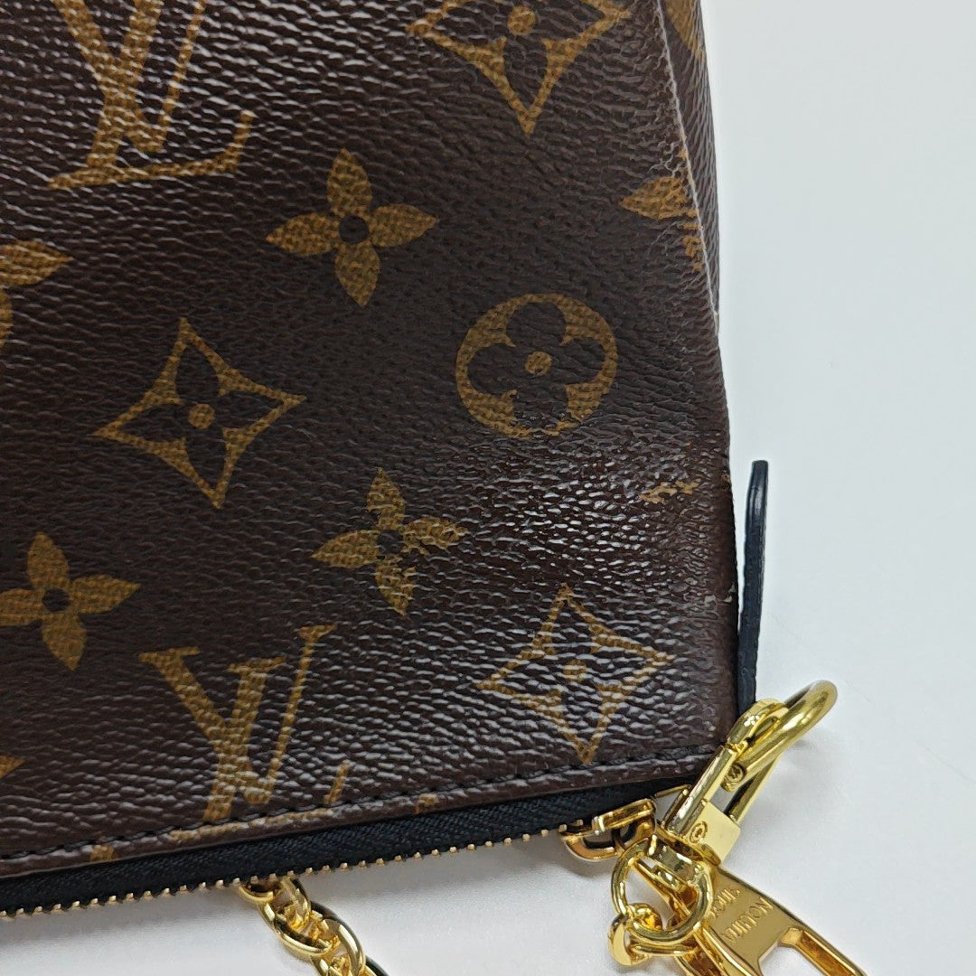 PALLAS BB Monogram Coated Canvas Brown