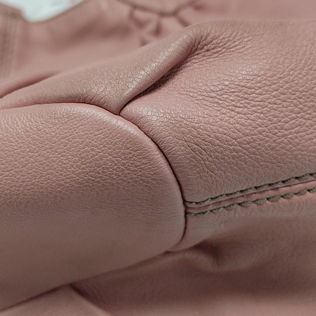 Leather Shoulder Bag Pink