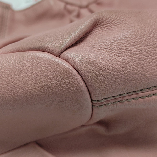 Leather Shoulder Bag Pink